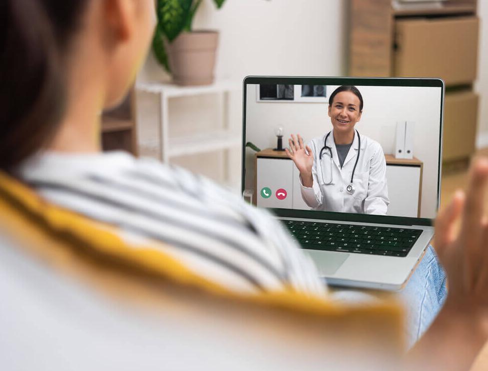 Telehealth doctor conducting an SDI evaluation for Insomnia Disorder in Merced, California